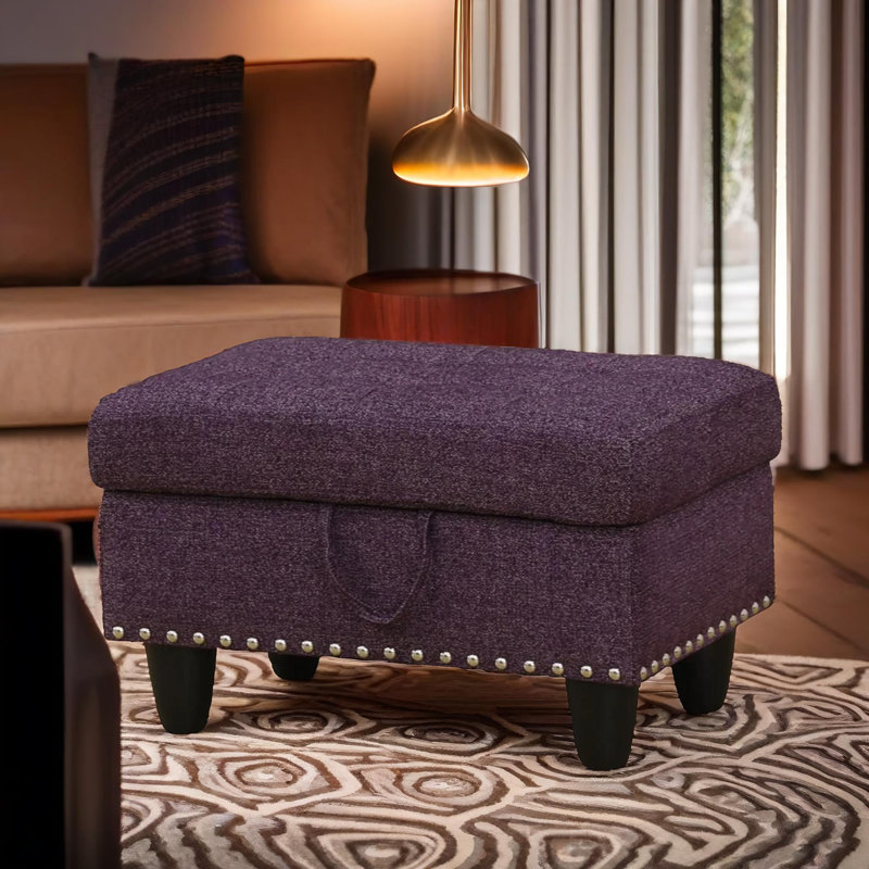 Repose-pieds Titan Amaranth Linen