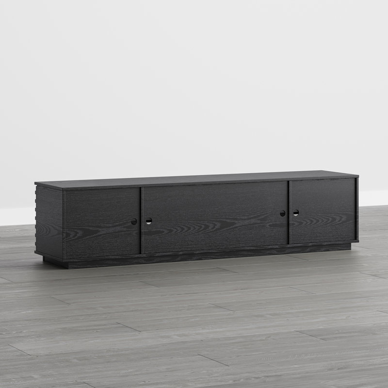 2- Piece TV Stand Living Room Set, Black