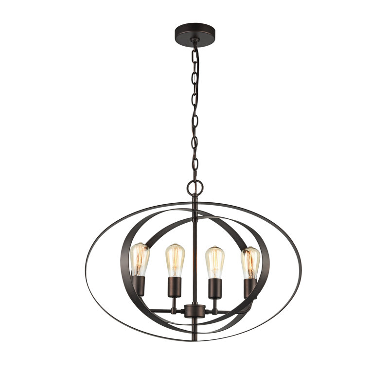 Gurney Slade 4 - Light Dimmable Globe Chandelier