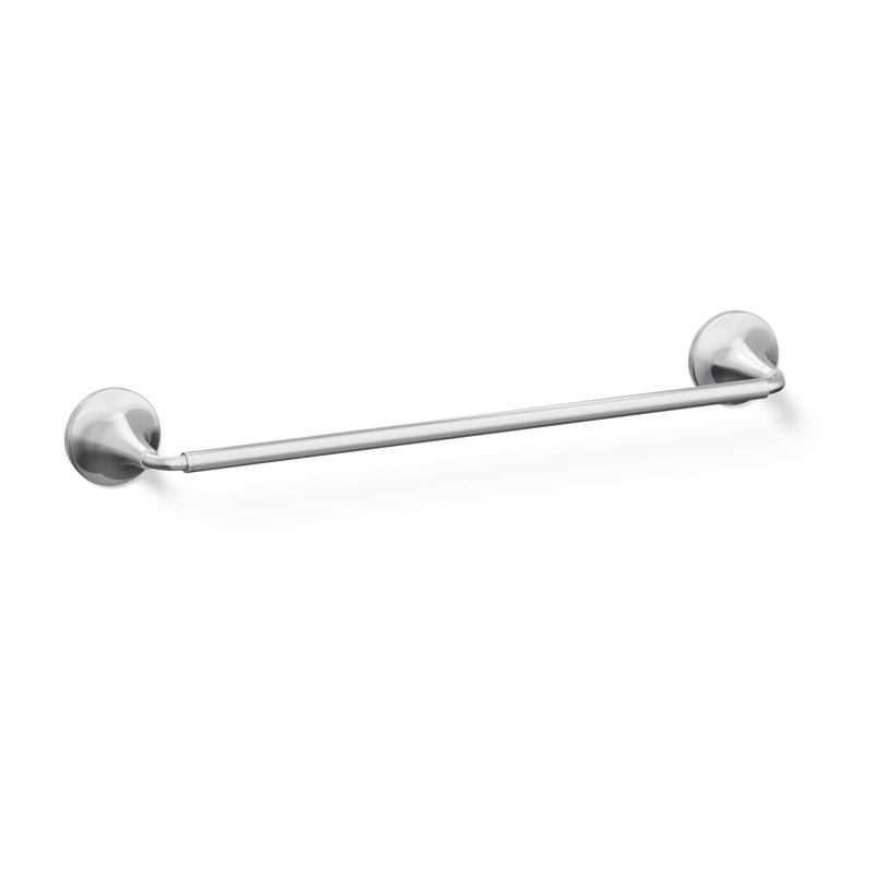 Tone Towel Bar, 18"W, Polished Chrome
