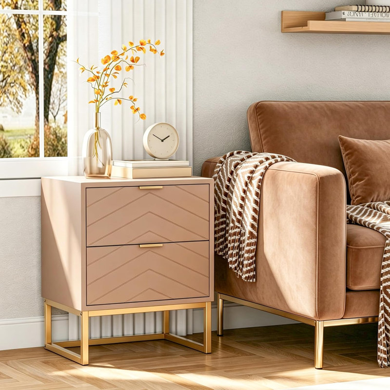 V-line 6 Drawer Chest of Drawers, Cashmere