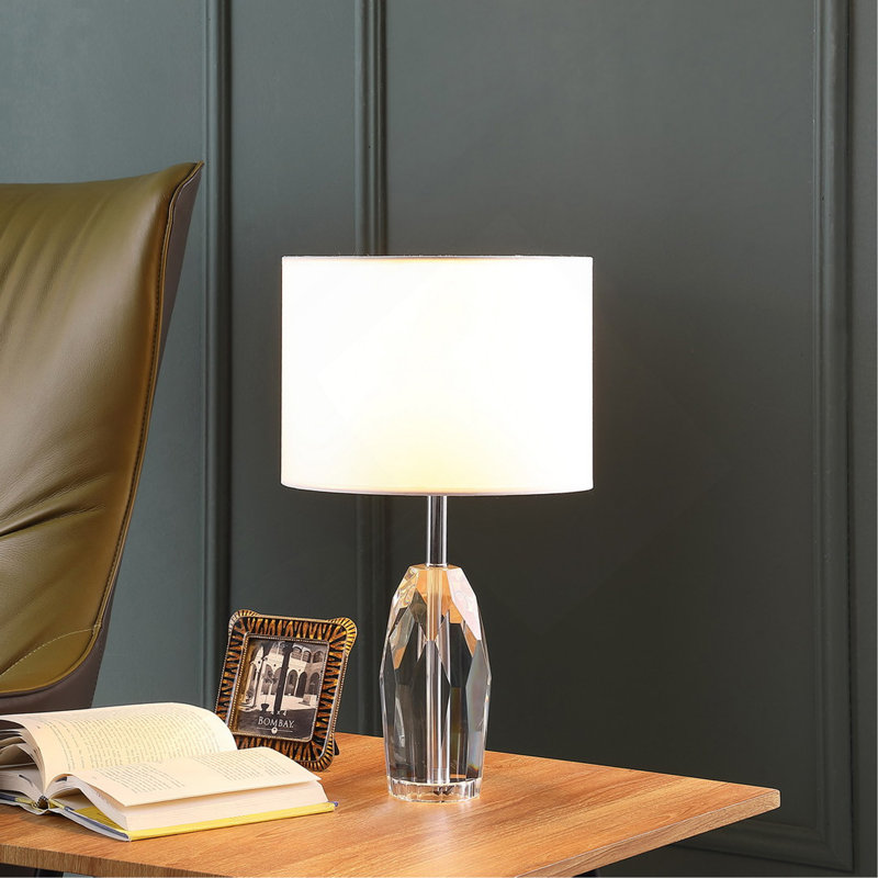 Lampe de table prisme en cristal 19 po Dodecahedron
