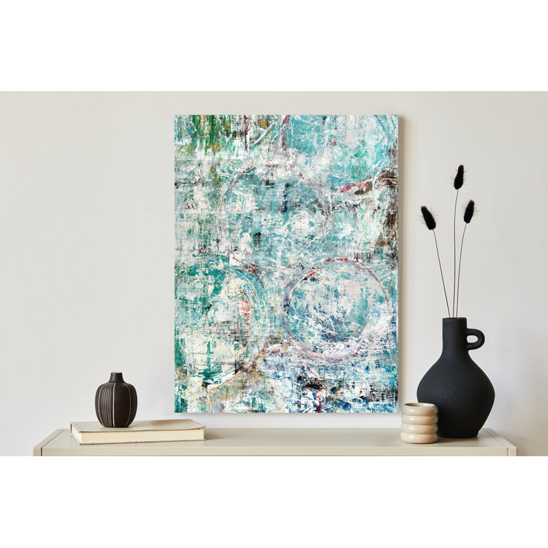 Big Green On Giclee Canvas Hand Embellished Art, 48" H x 36" W x 1.5" D, Wrapped Canvas