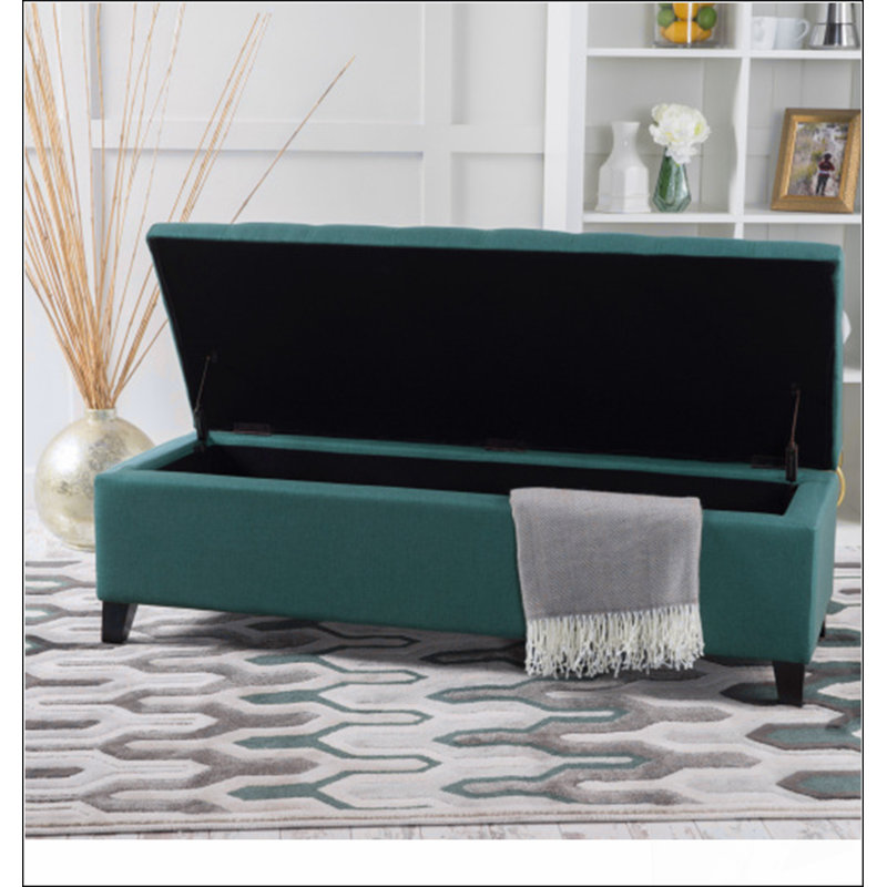 STORAGE Repose-pieds Choix confortable, fonctions multiples, design classique et coins douillets, Sarcelle