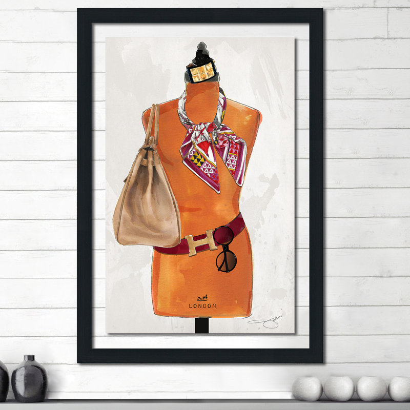 «Dress for Success», reproduction, H 27,5 po x l 21,5 po x P 0,75 po, Cadre espresso