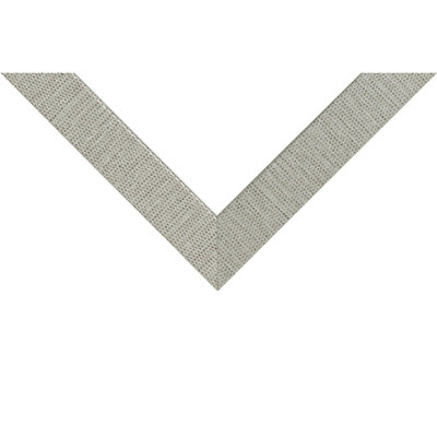 Cadre photo Craig Frames 30 x 45 cm, argent tissé, style Bauhaus 125, moulure en MDF de 3,2 cm, finition texturée, vitre et système d'accrochage inclus.