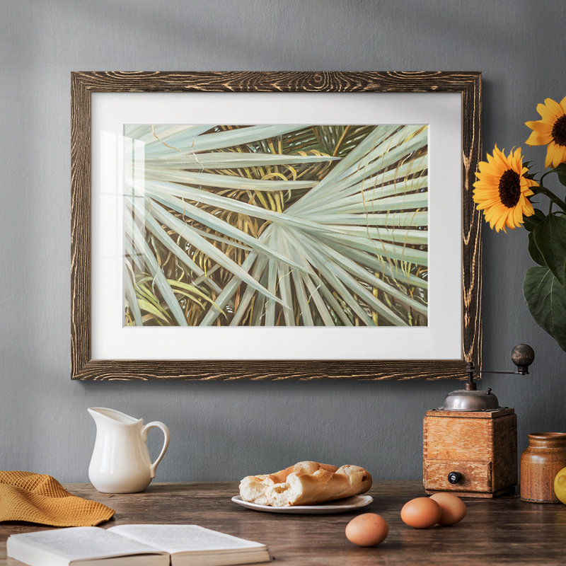 Suave Fronds - impression d'un seul cadre photo, Noyer, H 18 po x l 26 po x P 1,5 po
