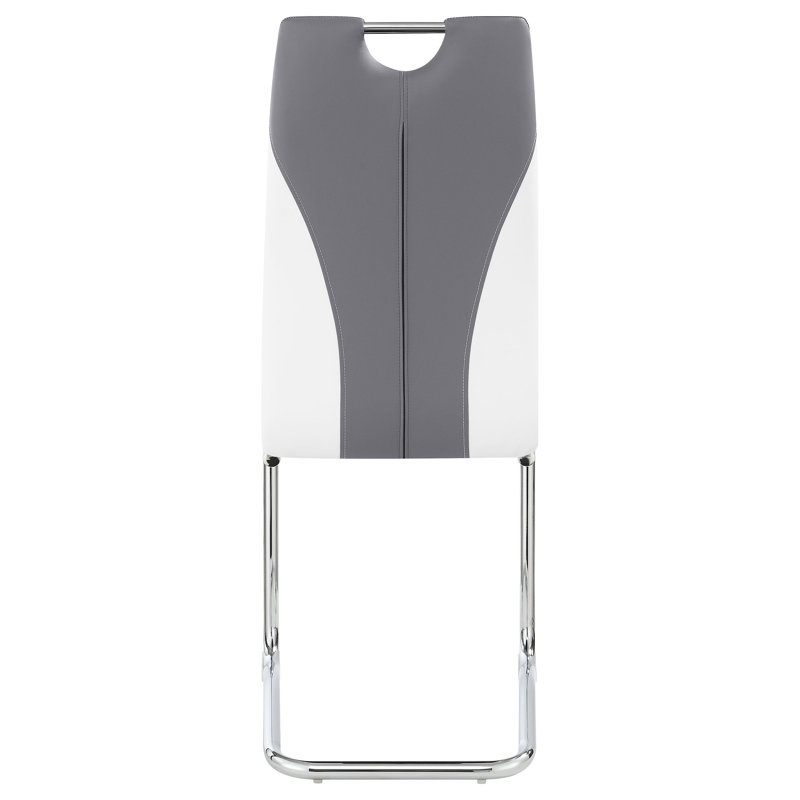 Chaise d'appoint en acier gris Carpentersville