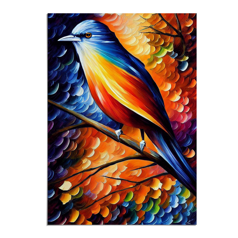 Bird Portrait No.3 - Wall Art, Paper, 42cm H x 29.7cm W, No Matte