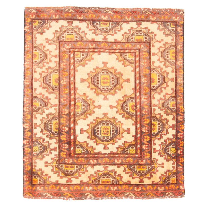 Teimani Beige Rug 3'2" x 3'8"