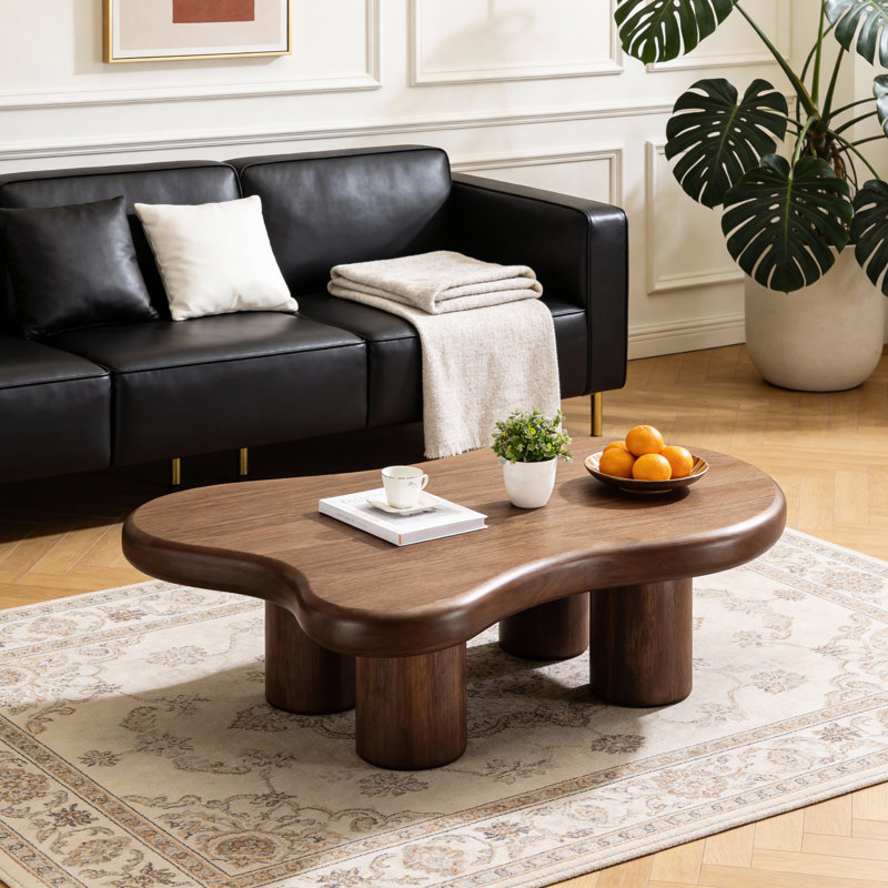 Table basse 48,4 po 48 po, Brun