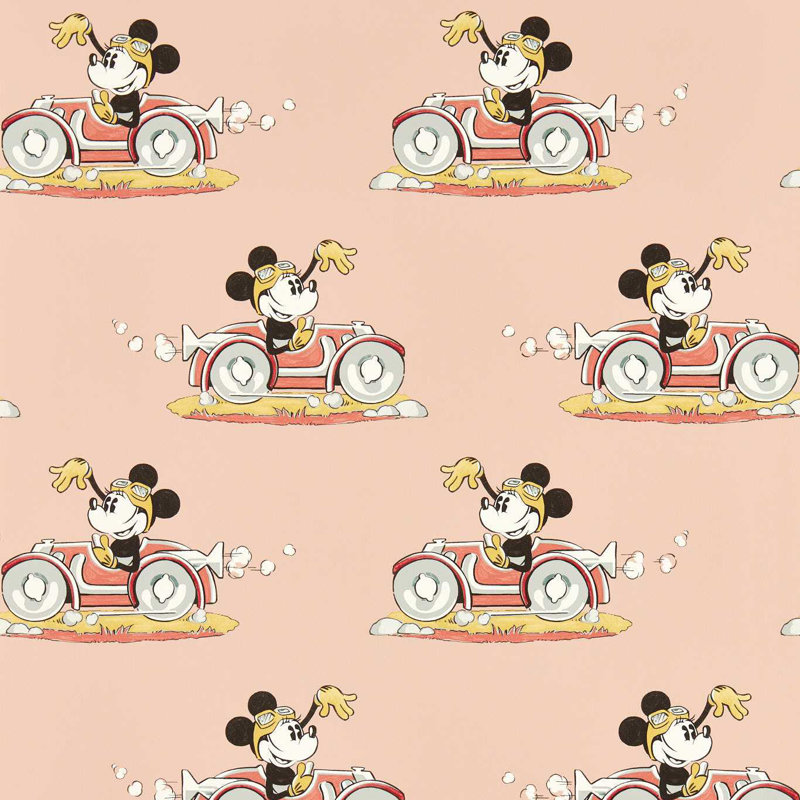 Minnie on the Move Candy Floss 10.05m x 68.6cm Matte Wallpaper Roll
