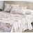 Rosy Floral Patchwork Printed Cotton Bed Sheet Set-103532271