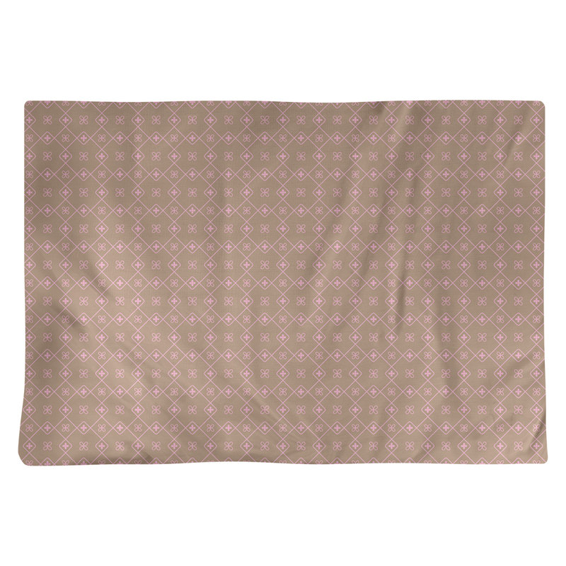 Récapitulatif en coton 18 po katelyn elizabeth classic napperon, Brun / rose