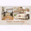 Commode d'appoint vintage en bois avec 7 tiroirs