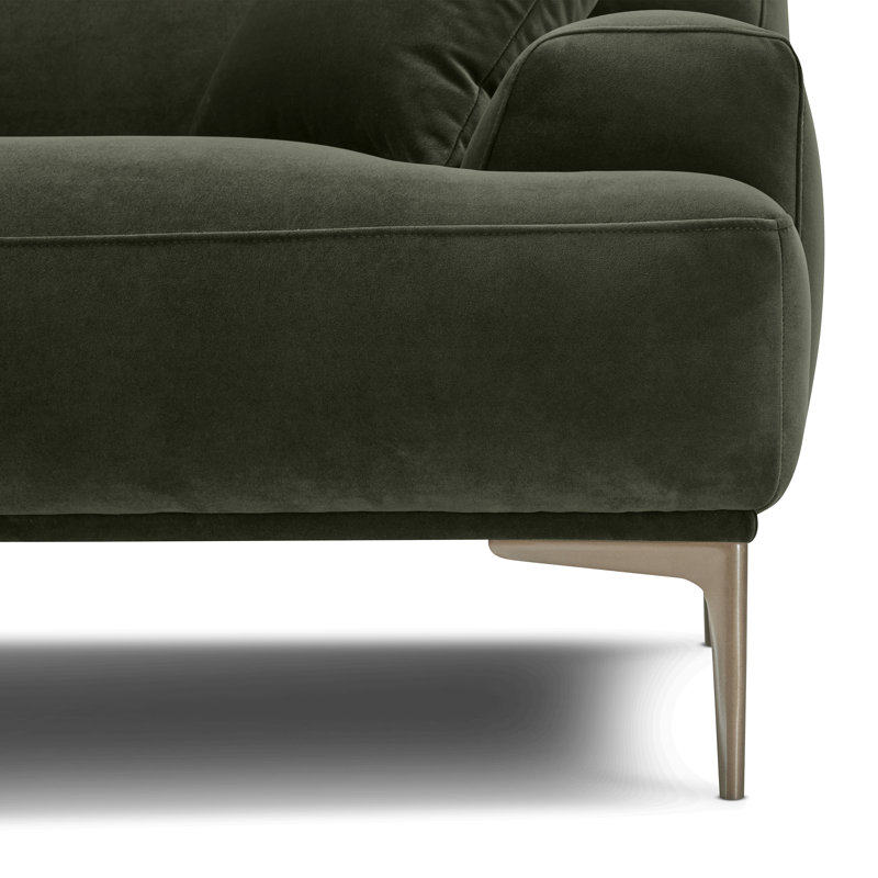 Mineta 92" Velvet Performance Fabric Sofa, Calabria Green