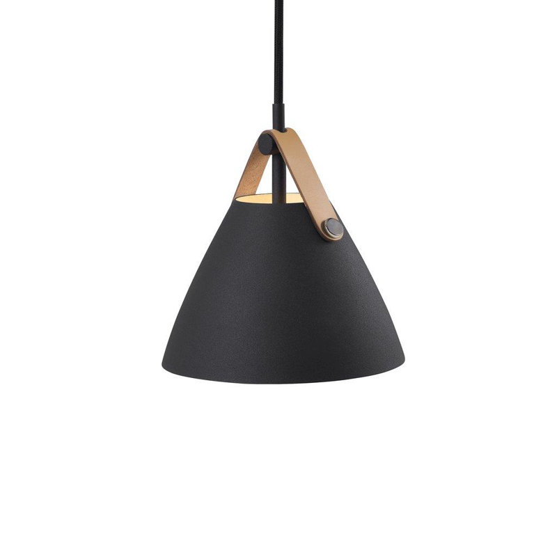 Strap 1 - Light Cone Pendant, Black, 48cm H x 48cm W x 48cm D