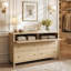 Commode l 63 po x P 19,7 po x H 33,9 po avec 2 portes rabattables et 4 tiroirs
