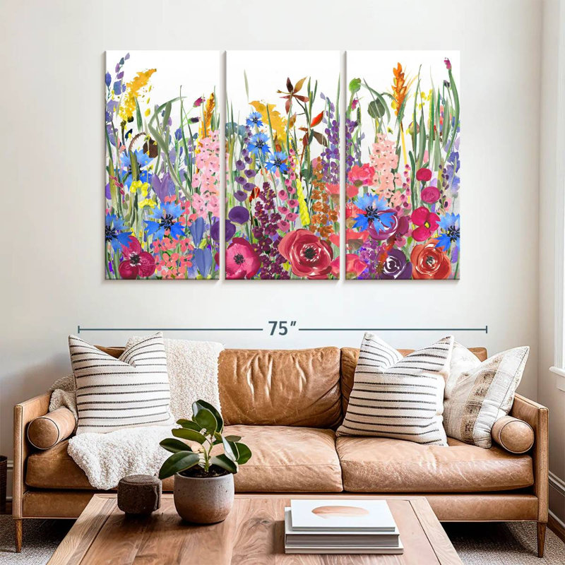 Harnek Beautiful Country Meadow, 42" H x 65" W