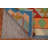 Geometric Handmade Flatweave Rectangle 4'9" x 6'4" Wool Area Rug in Red/Blue/Orange