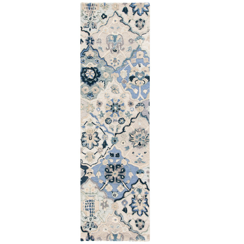 Taumsauk Hand Tufted Wool Oriental Rug, Runner 2'3" x 8'