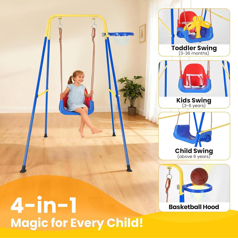 FXSGER Galvanised Steel Swing Set with