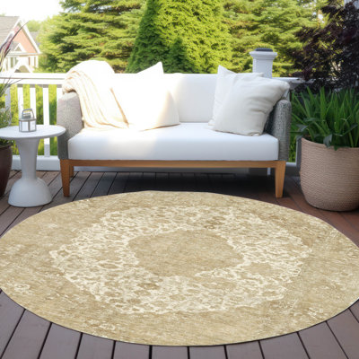 Tapis ivoire intérieur / extérieur Naraxa