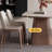 Simple Beige Rock Slab Oval Dining Table-1598092754