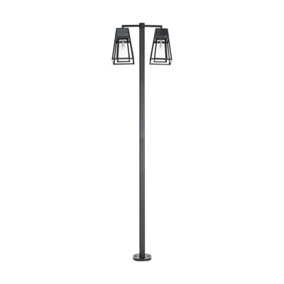 Aria Solar Post Light Double Head