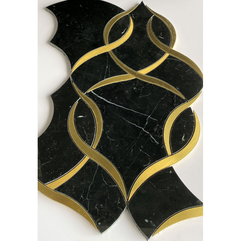 Carrelage mosaïque en marbre 20 "x 13" Water Jet