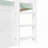 Loft Bed With Canopy Roof And Storage Cabinet-1502846537