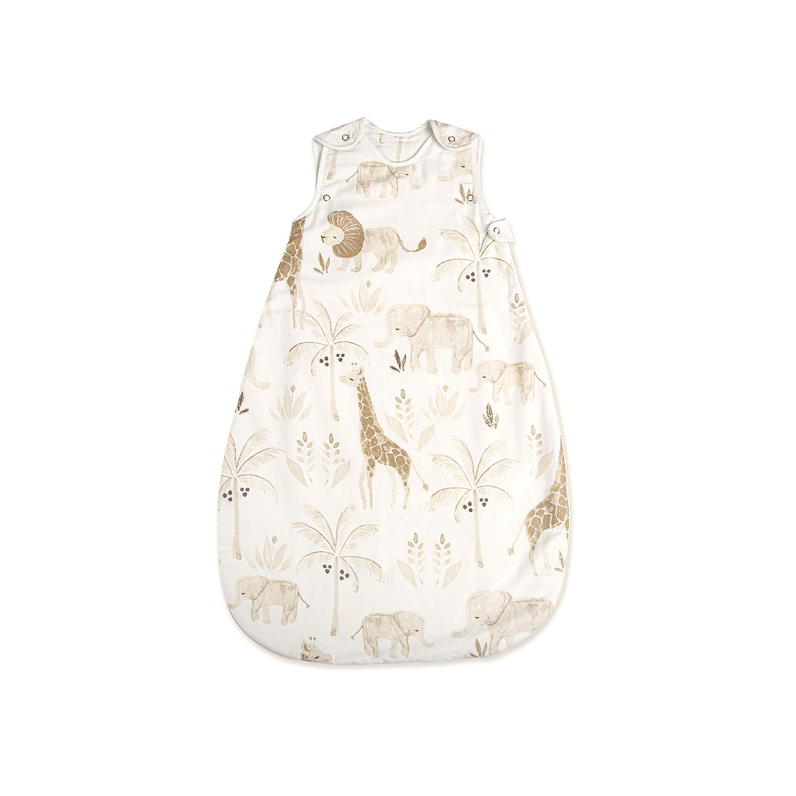 Crane Baby Safari Animal Wearable Blanket, 100 Cotton Exterior, 1.7