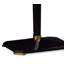 Macassar Solid Wood and Brass Pedestal End Table-63398786