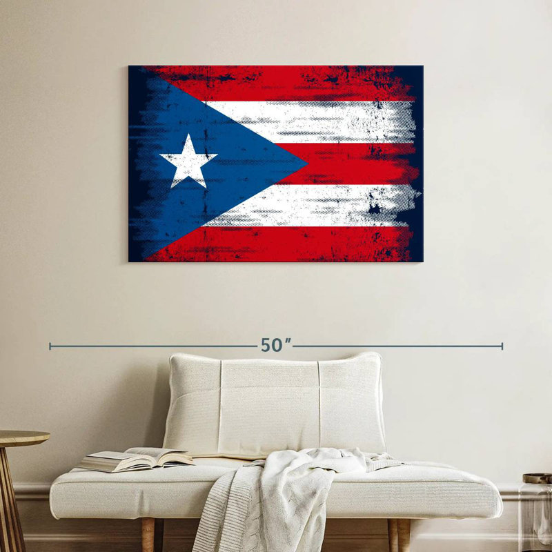 Drapeau portoricain Borges foncé, H 26 po x l 39 po