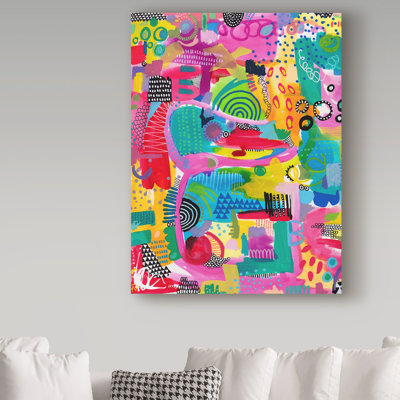 «Bubblegum Crush» de Harkins, reproduction sur toile tendue