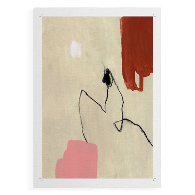 Terra Rosa - abstrait II - impression sur toile seulement - non encadrée