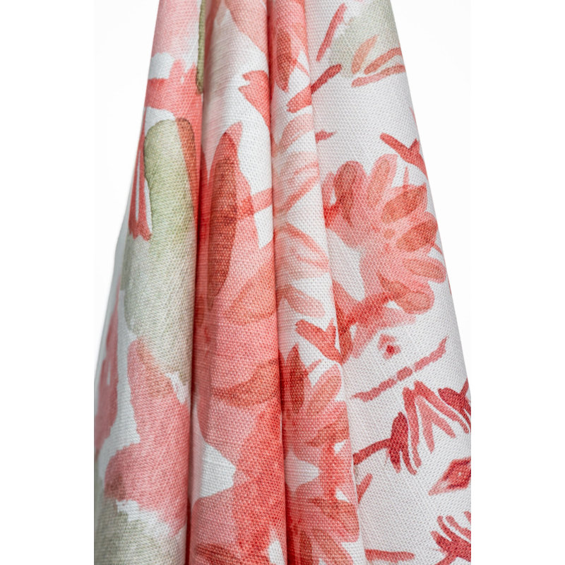 Wildflowers I Small Repeat Luxury Throw Pillow, 22"H x 22"W, Strawberry Floral