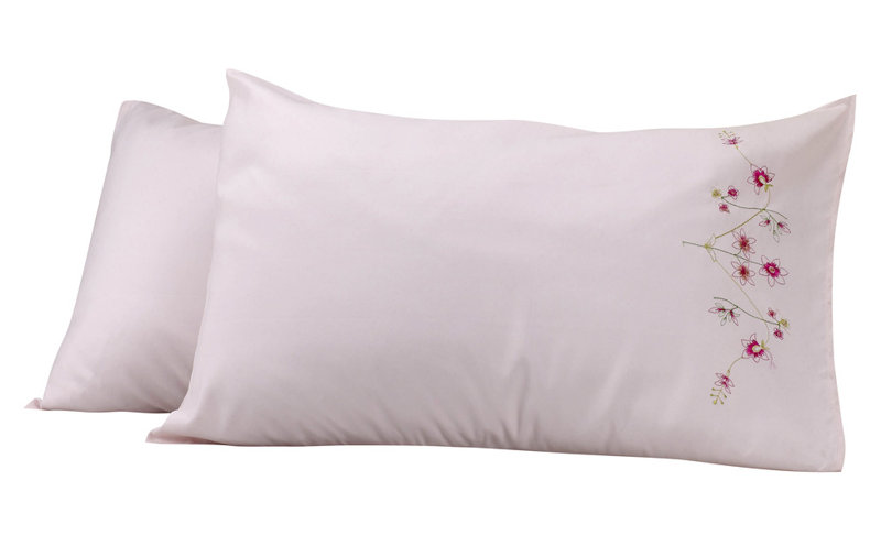 Floral Pillow Cover, Pink