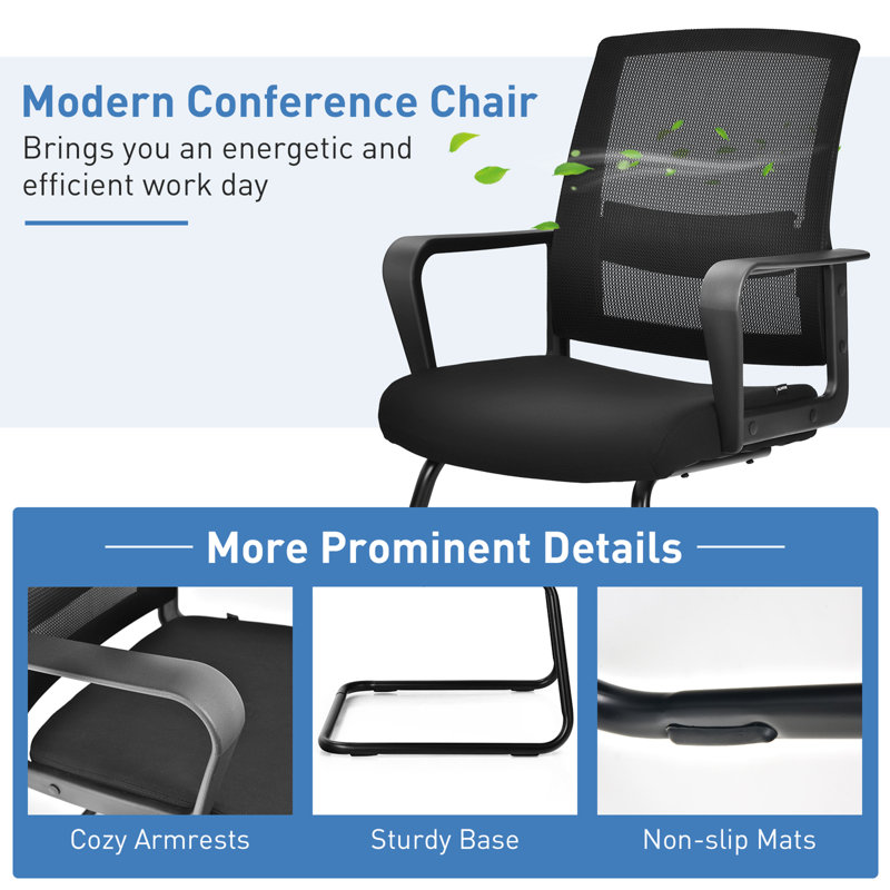 Wade Logan® Antoanella Office Guest Conference Chair Set & Reviews ...