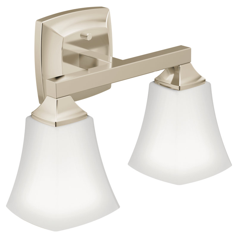 Éclairage pour meuble-lavabo 2 lumières Voss, Nickel poli