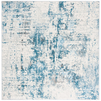 Tapis ivoire / bleu Olaughlin