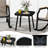 3 Pcs Wood Rocking Bistro Set Outdoor Conversation Set With Porch Rocking Chairs