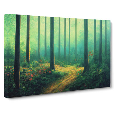 Summer Forest Path Vol.3 - Wrapped Canvas