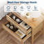 26.8cm W Manufactured Wood Bedside Table-783616174