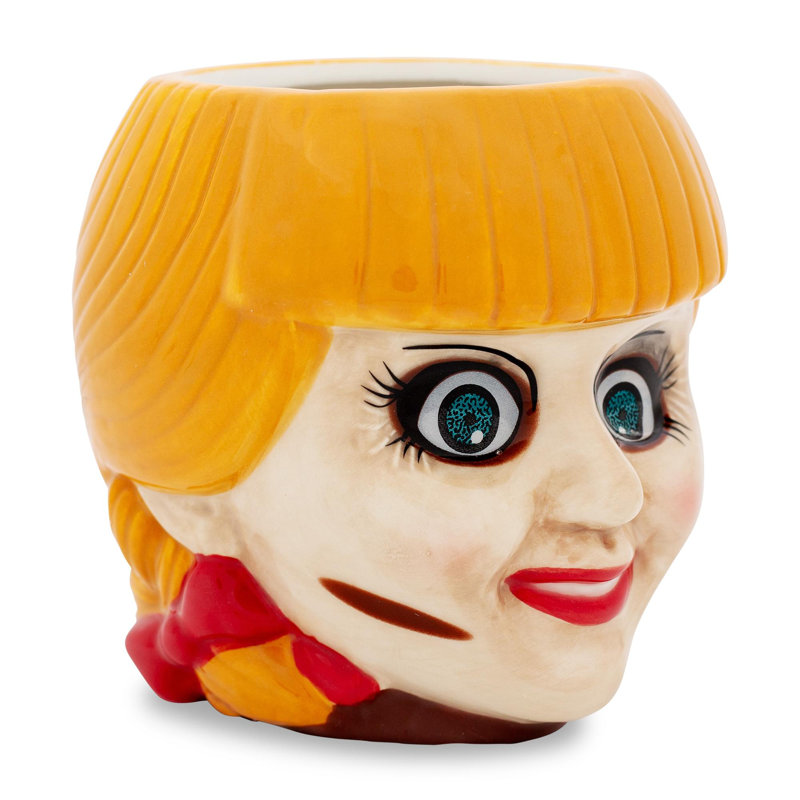 Tasse en céramique sculptée The Conjurant Annabelle Head | Peut contenir 20 onces