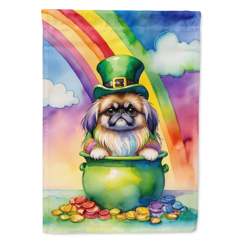 Double Sided 40'' H x 28'' W Polyester St Patrick's Day House Flag