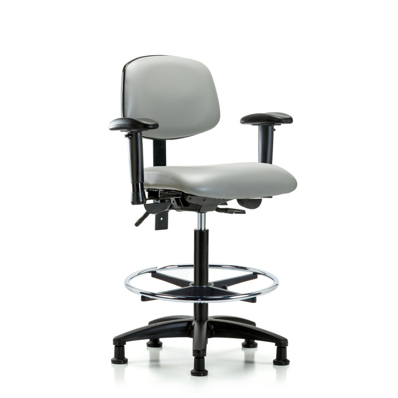 Chaise de dessinateur Noah, Colombe, Patins, Non inclus