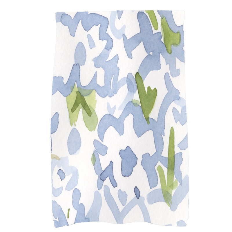 Floral Tea Towel Kitchen Towel, White