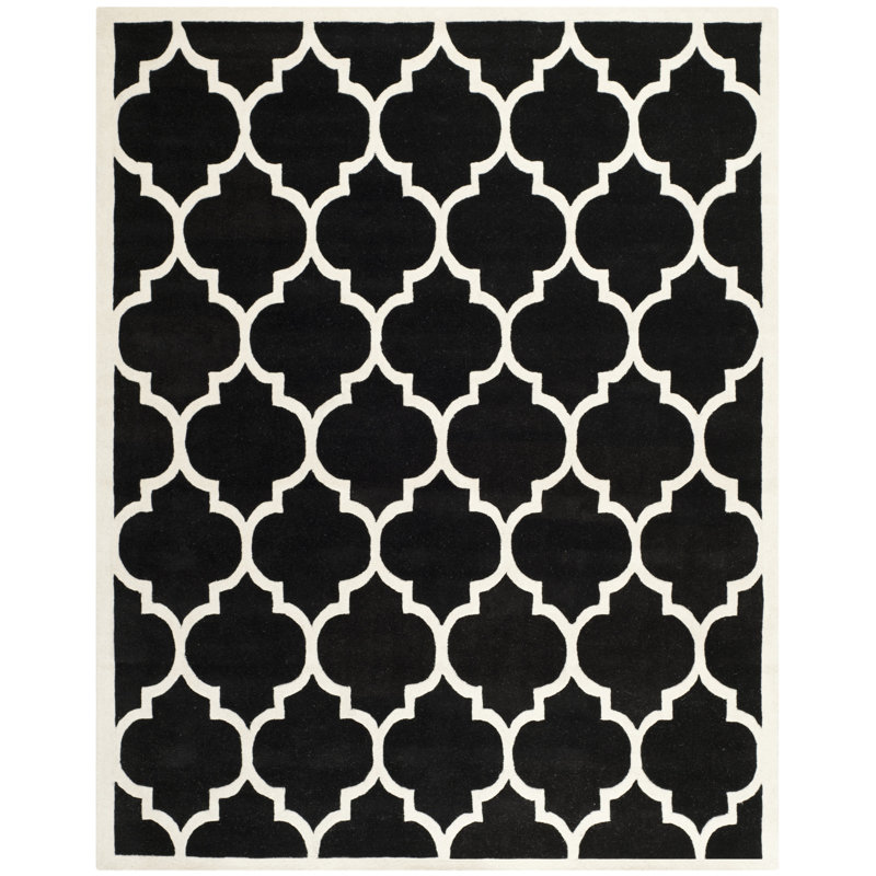 Carolene Hand Tufted Wool Geometric Rug, Rectangle 6' x 9'