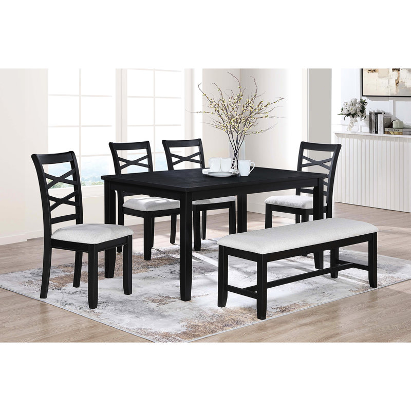 Solid Wood Top Dining Set
